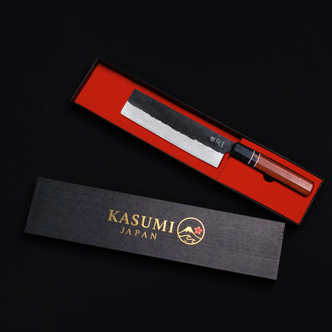 Daily Cut Japanese Trio – Damascus Blades, Ebony Wood Handles (Gyuto, Nakiri, Santoku)