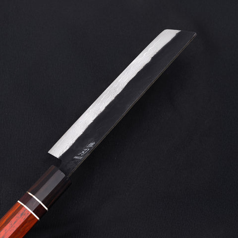 Nakiri Knife - Damascus Red Ebony Wood Handle