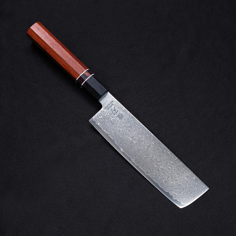 Nakiri Damascus VG10 Ebony Wood Handle