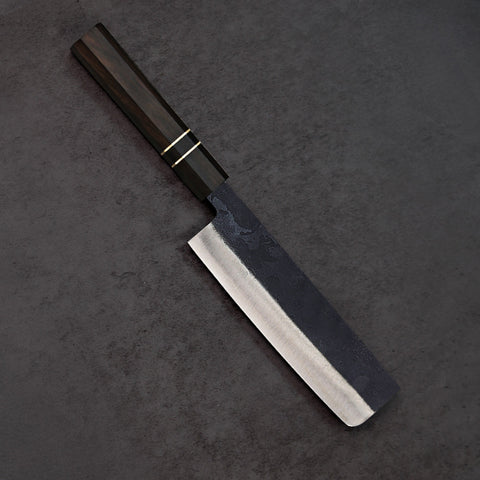 Nakiri Blue Steel Ebony Wood Handle 180mm