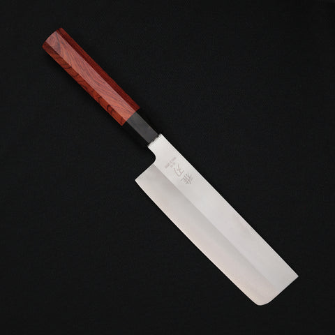 Nakiri VG-10 Red Ebony Wood Handle 180mm/7in