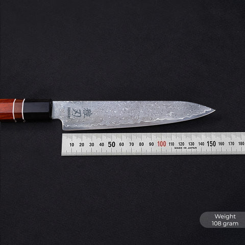 Petty Damascus VG10 Ebony Wood Handle