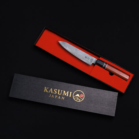 K11 Petty Knife –  Damascus 155mm Red Ebony Series