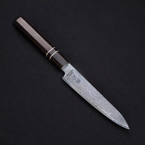 Petty Damascus VG10 Ebony Wood Handle