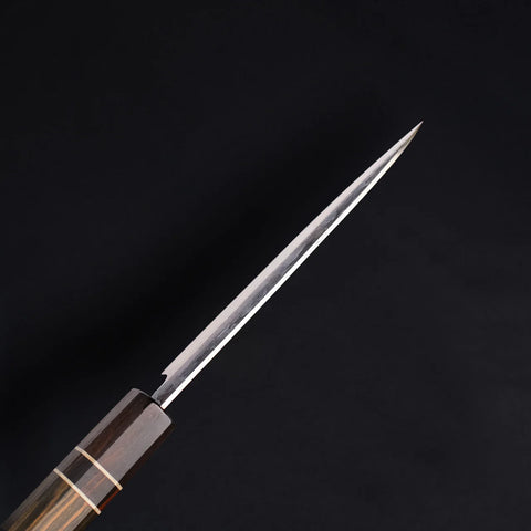 Petty Blue Steel Ebony Wood Handle + Whetstone