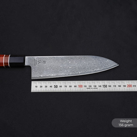 Santoku Damascus VG10 Ebony Wood Handle