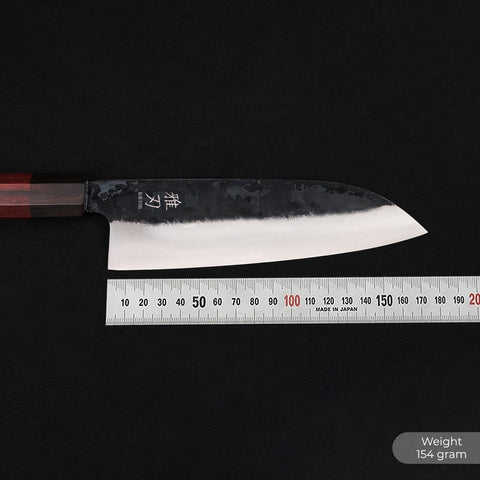 Santoku Knife – Blue Steel Red Ebony Series 170mm/6.7in