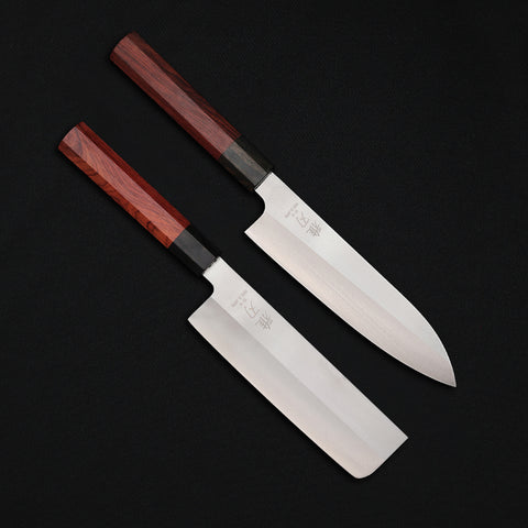 2‑Piece VG-10 Everyday Essential Set - Japanese Kitchen Knives (Gyuto + Nakiri)