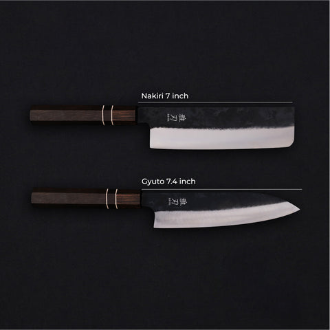 2‑Piece Everyday Essential Set - Japanese Kitchen Knives (Gyuto + Nakiri)