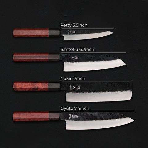 4‑Piece Complete Kitchen Set | Japanese Knife Bundle (Gyuto, Nakiri, Petty, Santoku)