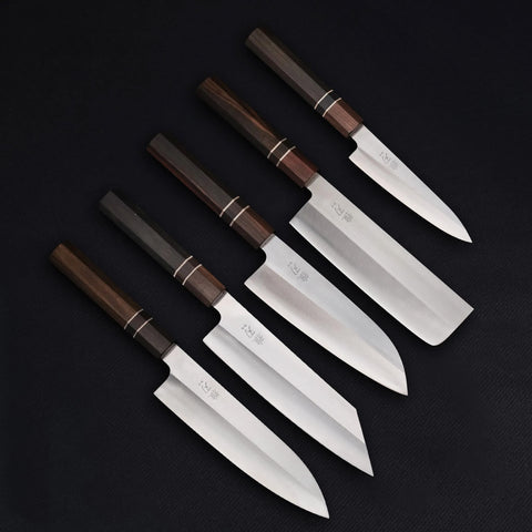 5‑Piece VG-10 Ultimate Home Cook Bundle | Japanese Knife Set (Gyuto, Nakiri, Petty, Santoku, Bunka)