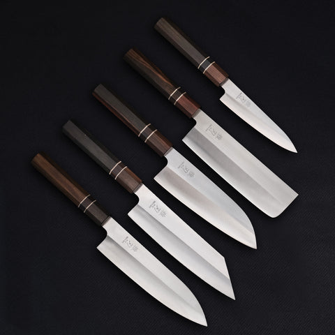 5‑Piece VG-10 Family Prep Set (Gyuto, Nakiri, Petty...)