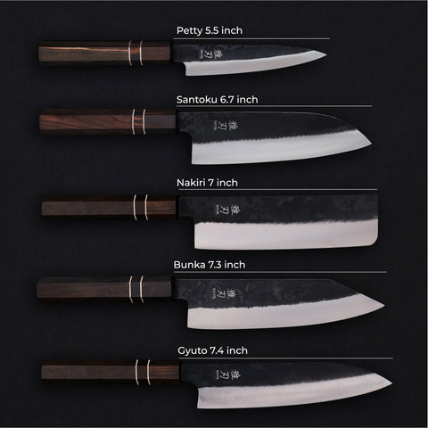 5‑Piece Ultimate Home Cook Bundle (Gyuto, Nakiri, Petty, Santoku, Bunka)